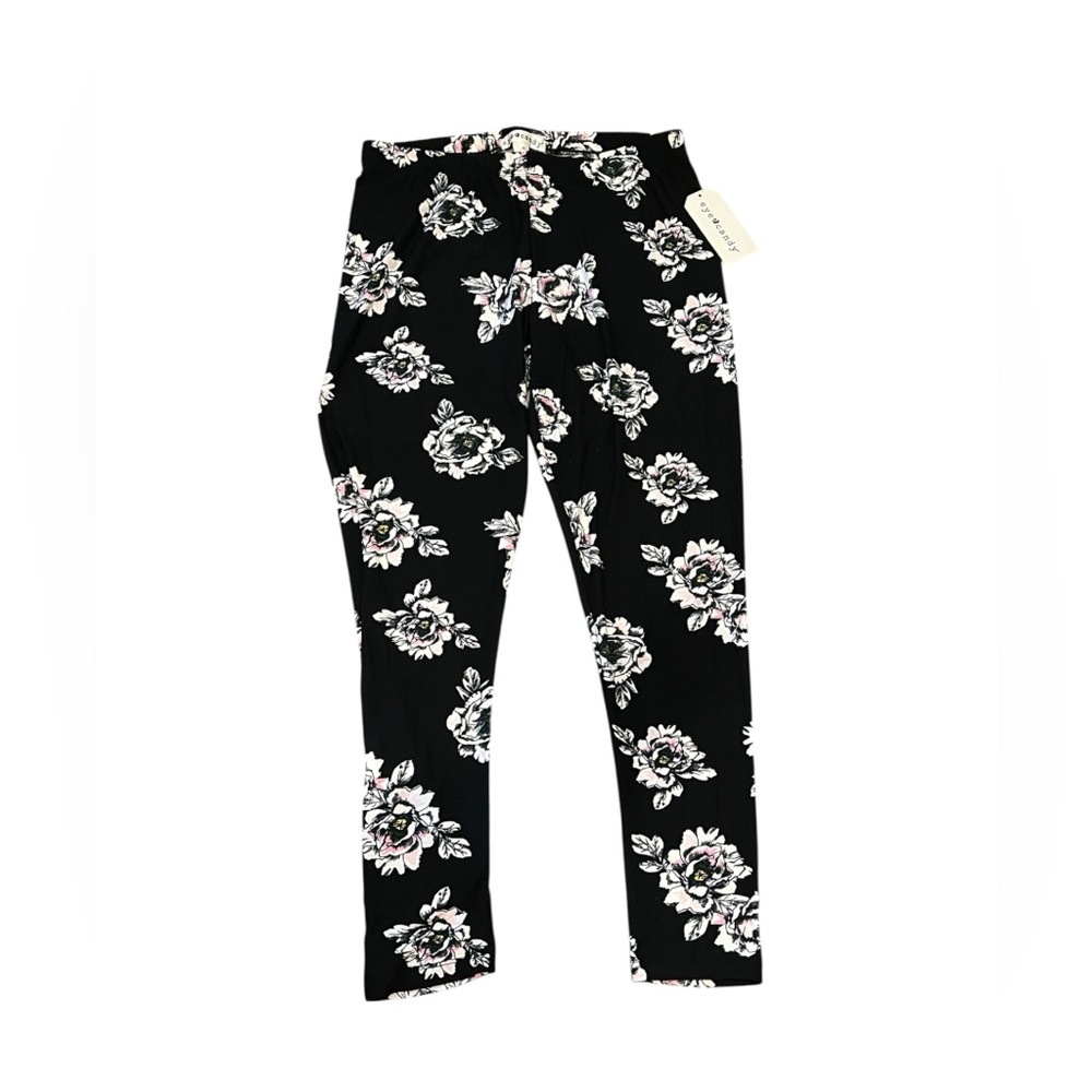 Woman’s Eye Candy Floral Black Leggings